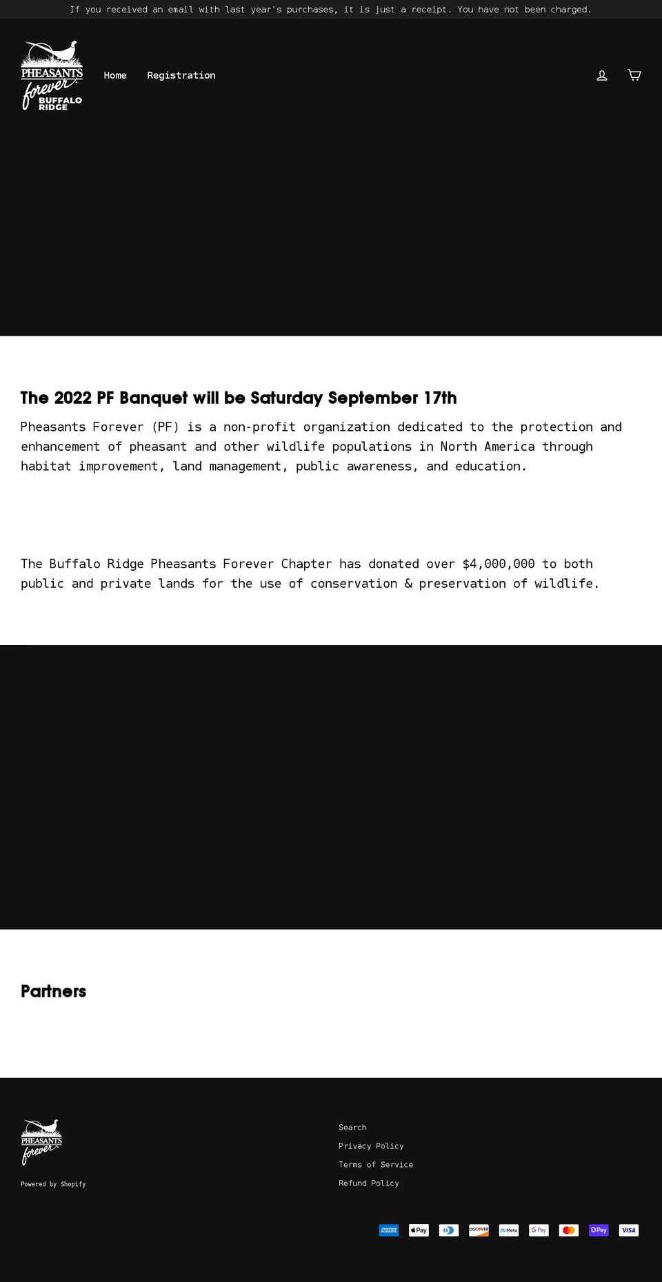 buffaloridgepf.com shopify website screenshot