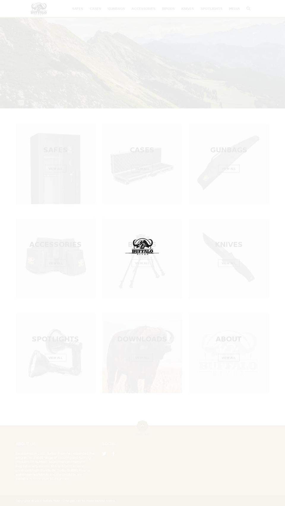 buffaloriversafes.com shopify website screenshot