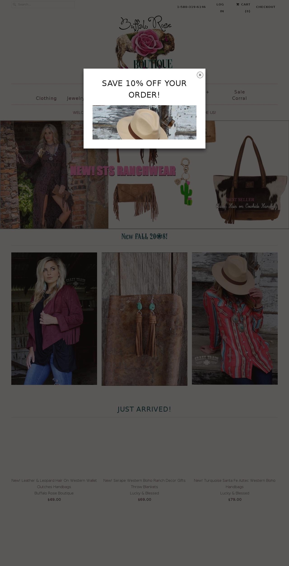 buffaloroseboutique.com — Shopify storefront screenshot