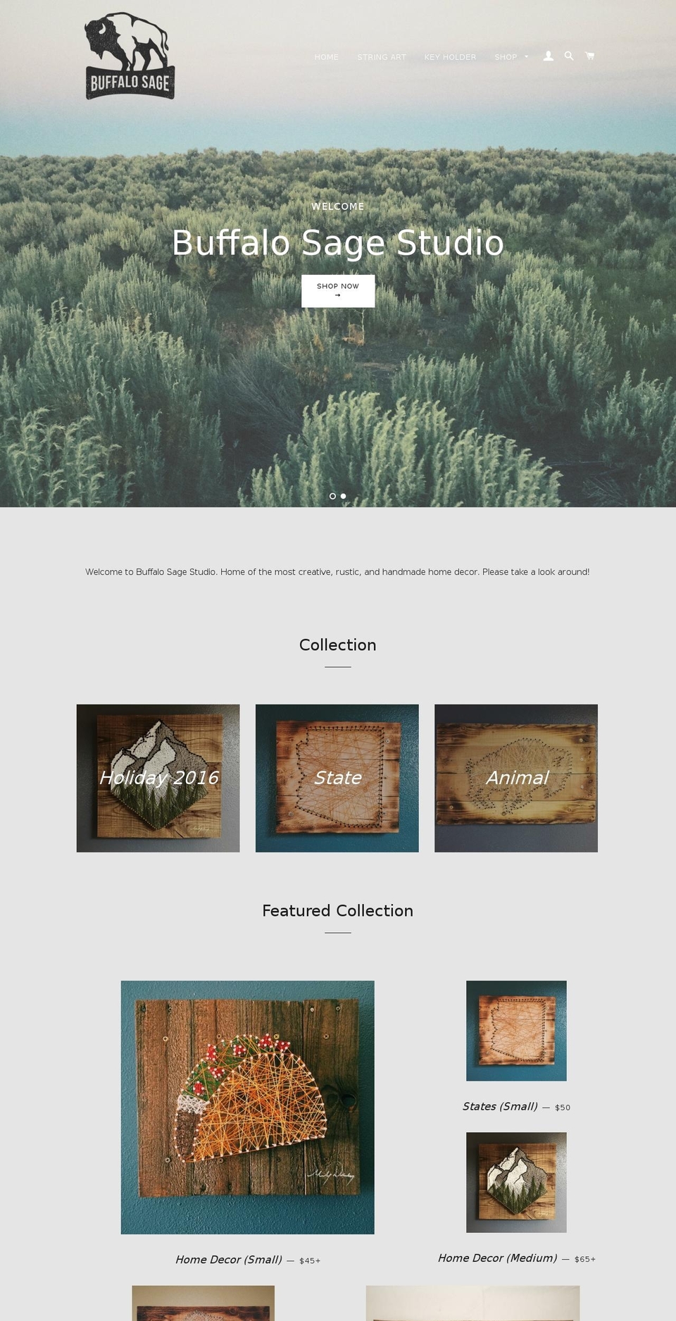 buffalosagestudio.com shopify website screenshot