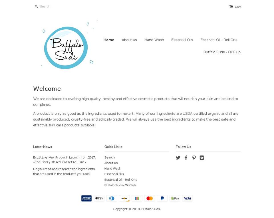 buffalosuds.com — Shopify storefront screenshot