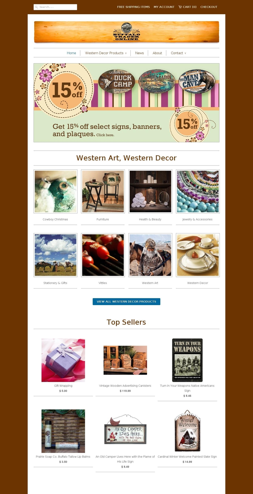 buffalotraderonline.com shopify website screenshot