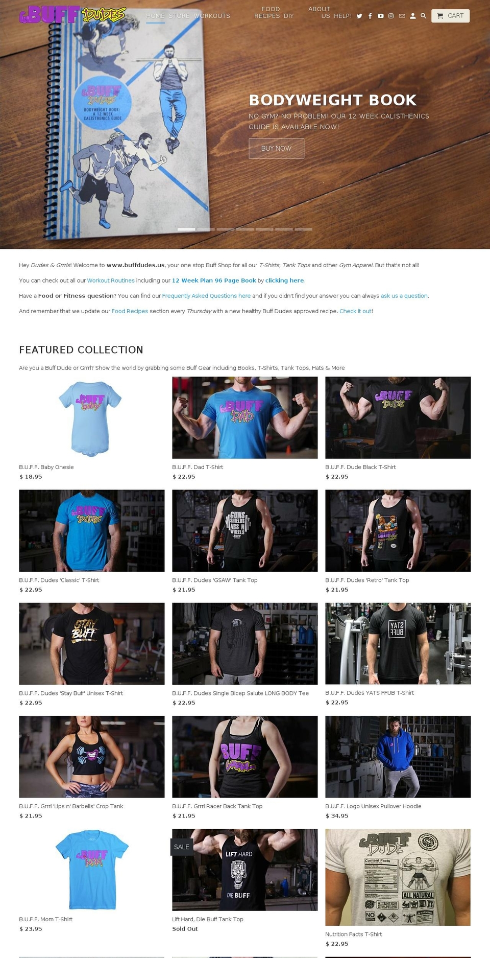 buffdudes.net shopify website screenshot