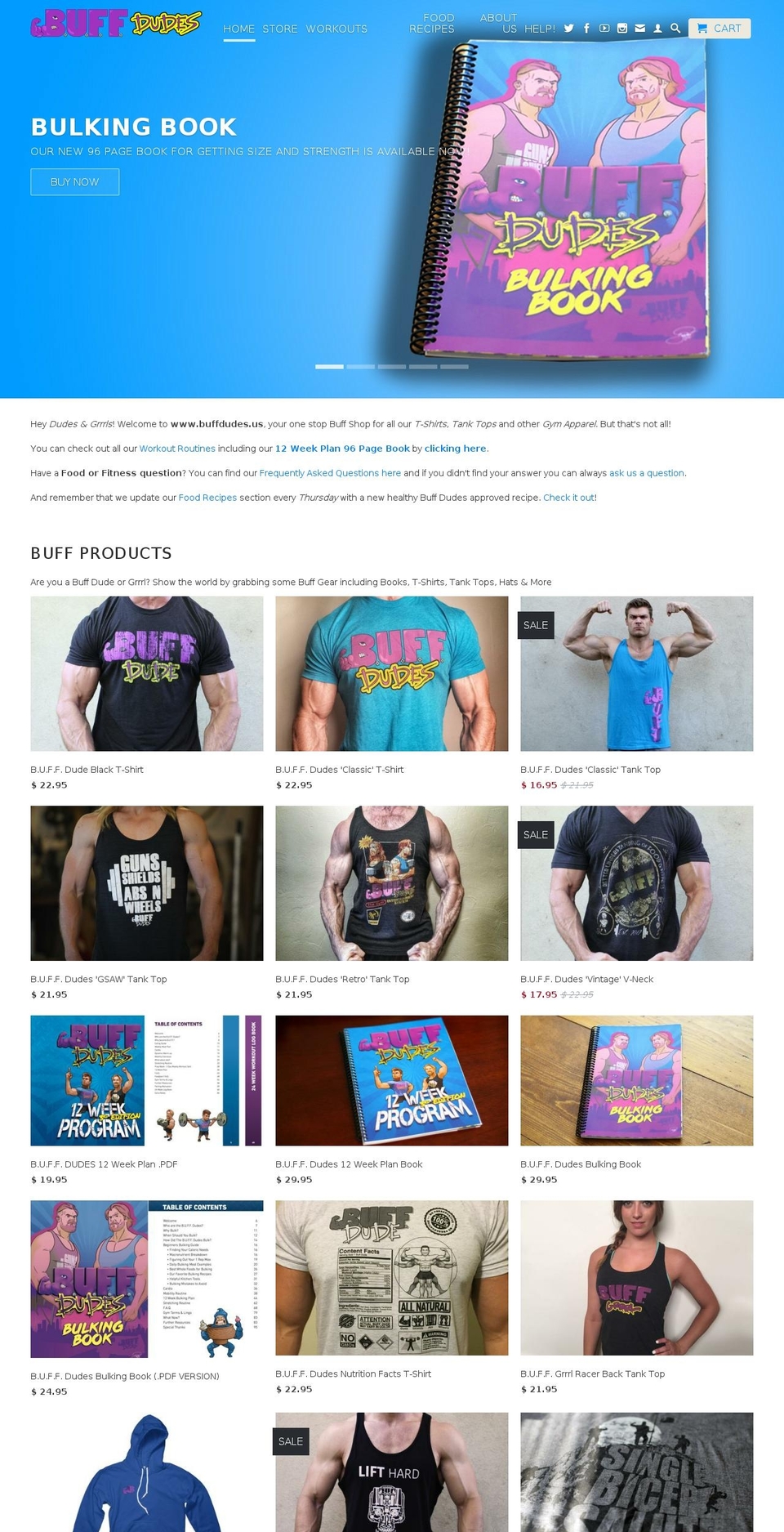 buffdudes.us shopify website screenshot