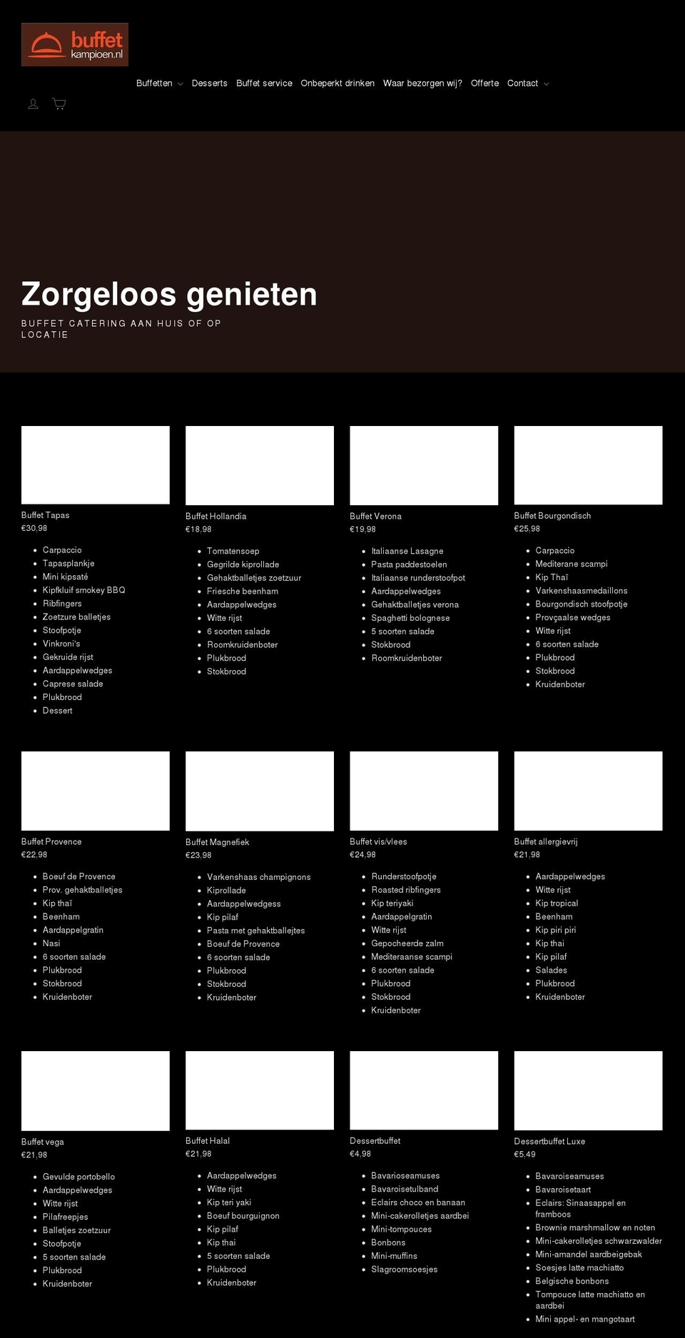 buffetkampioen.nl shopify website screenshot
