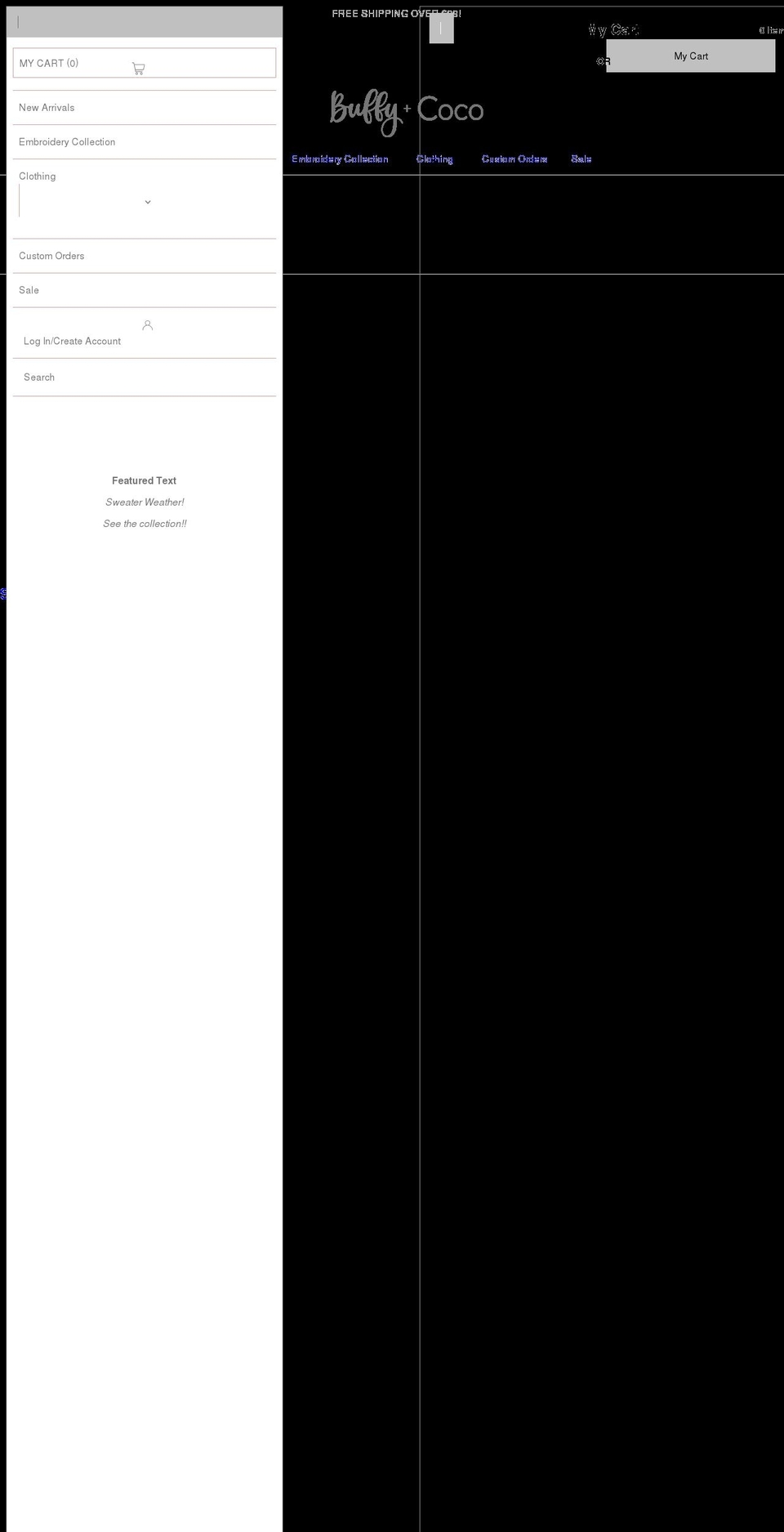buffyandcoco.com shopify website screenshot