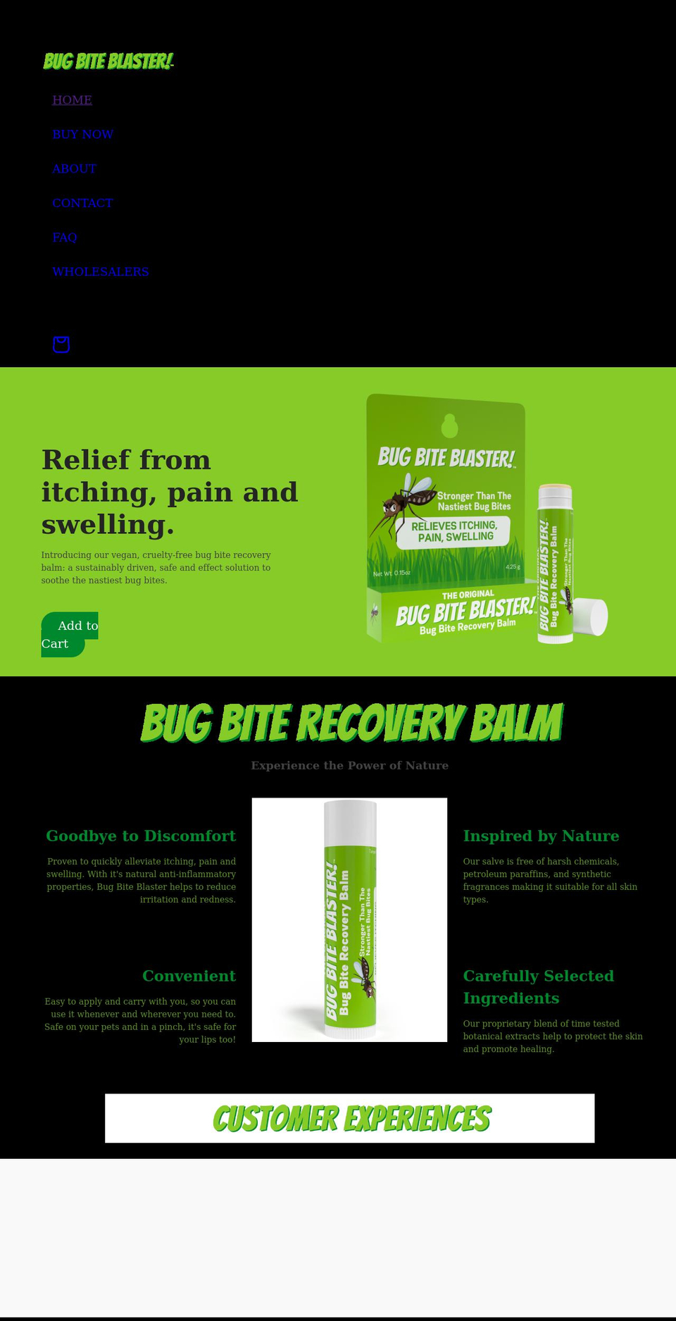 bugbiteblaster.com shopify website screenshot