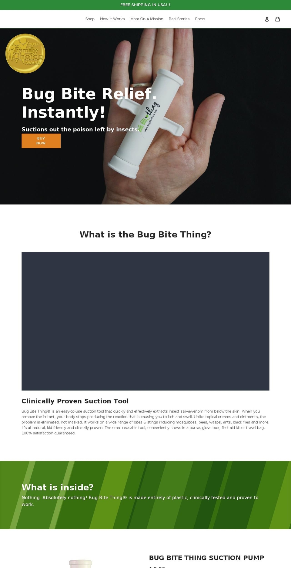 InfectivDesigns Shopify theme site example bugbitething.com