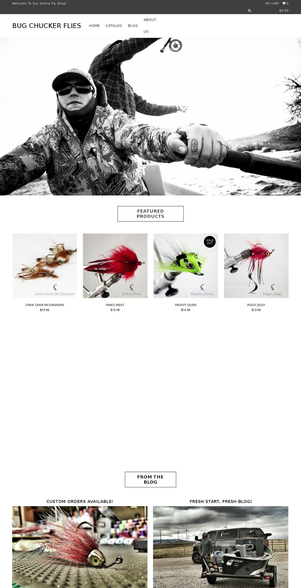 bugchuckerflys.com — Shopify storefront screenshot
