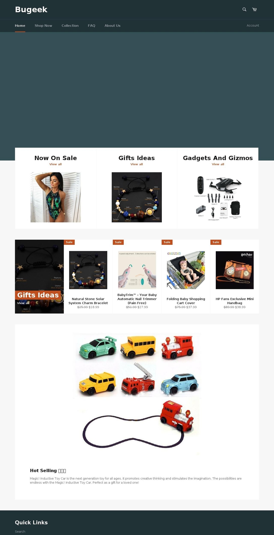 bugeek.net shopify website screenshot