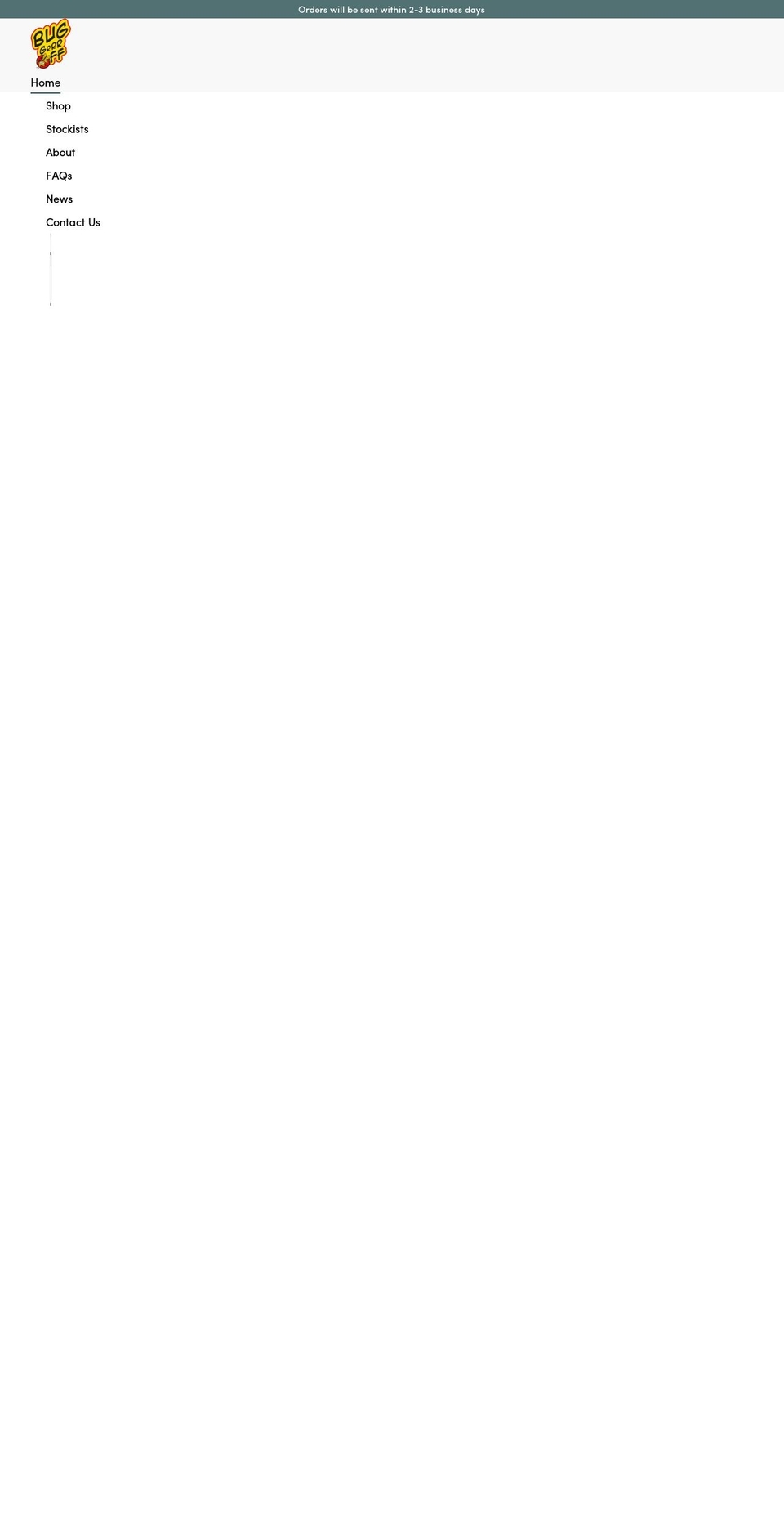 buggrrroff.com.au shopify website screenshot