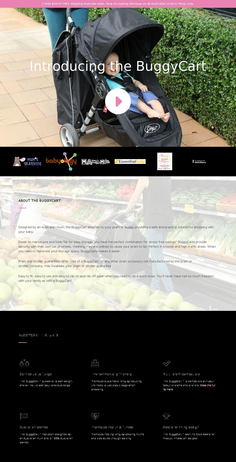 buggycartbaby.com shopify website screenshot