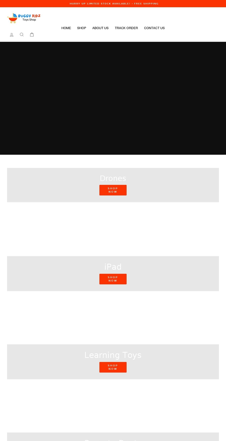 buggykidz.com shopify website screenshot