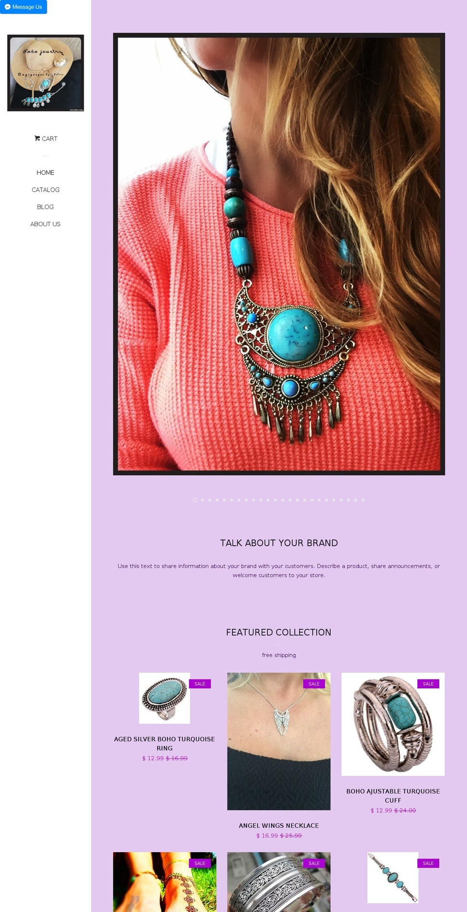 bugigangasbyleticia.com shopify website screenshot