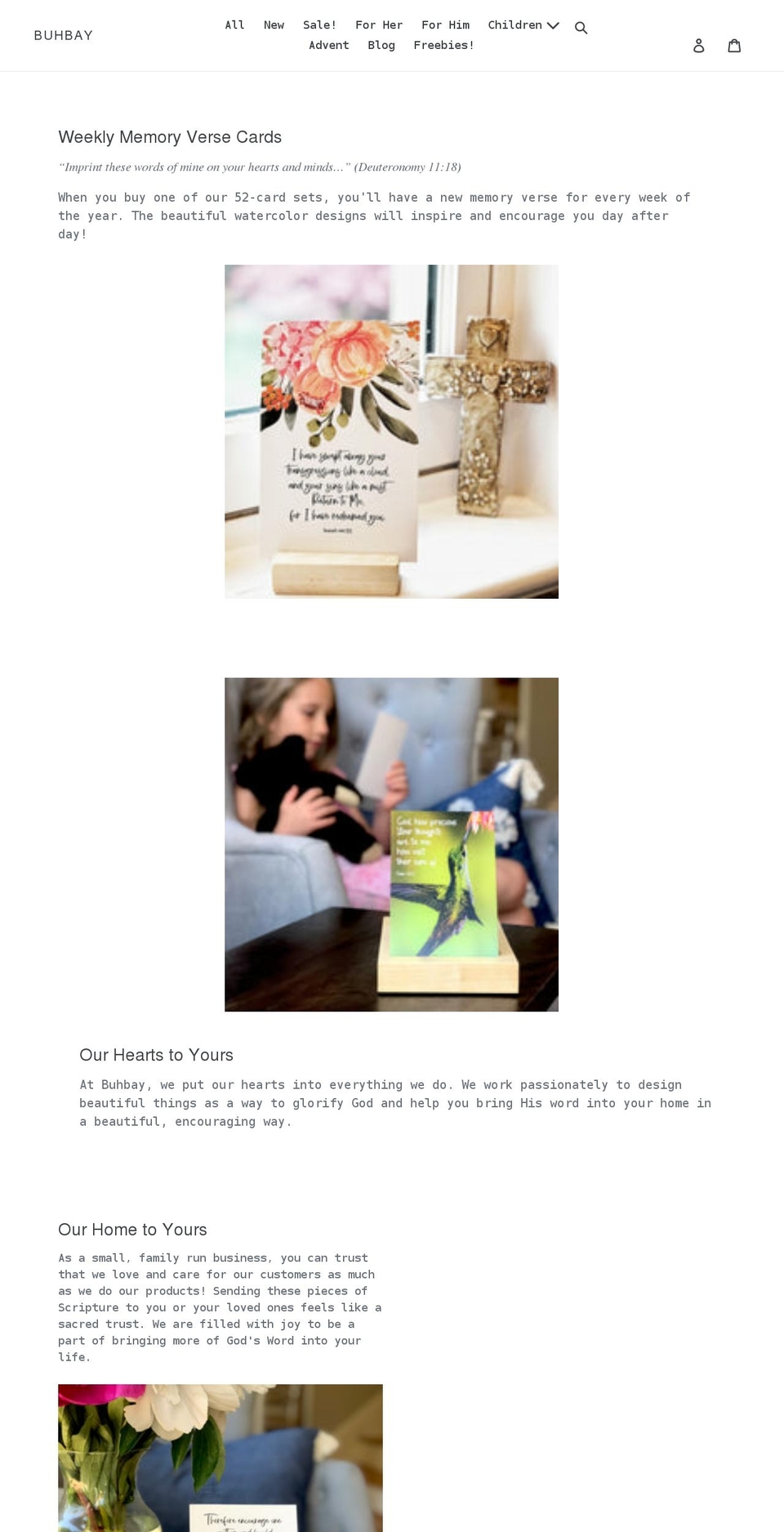 buhbay.com shopify website screenshot