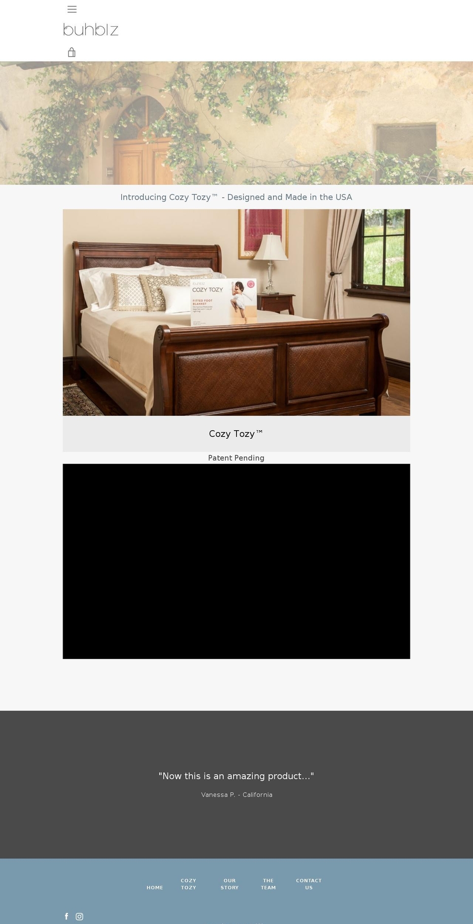 buhblz.com — Shopify storefront screenshot
