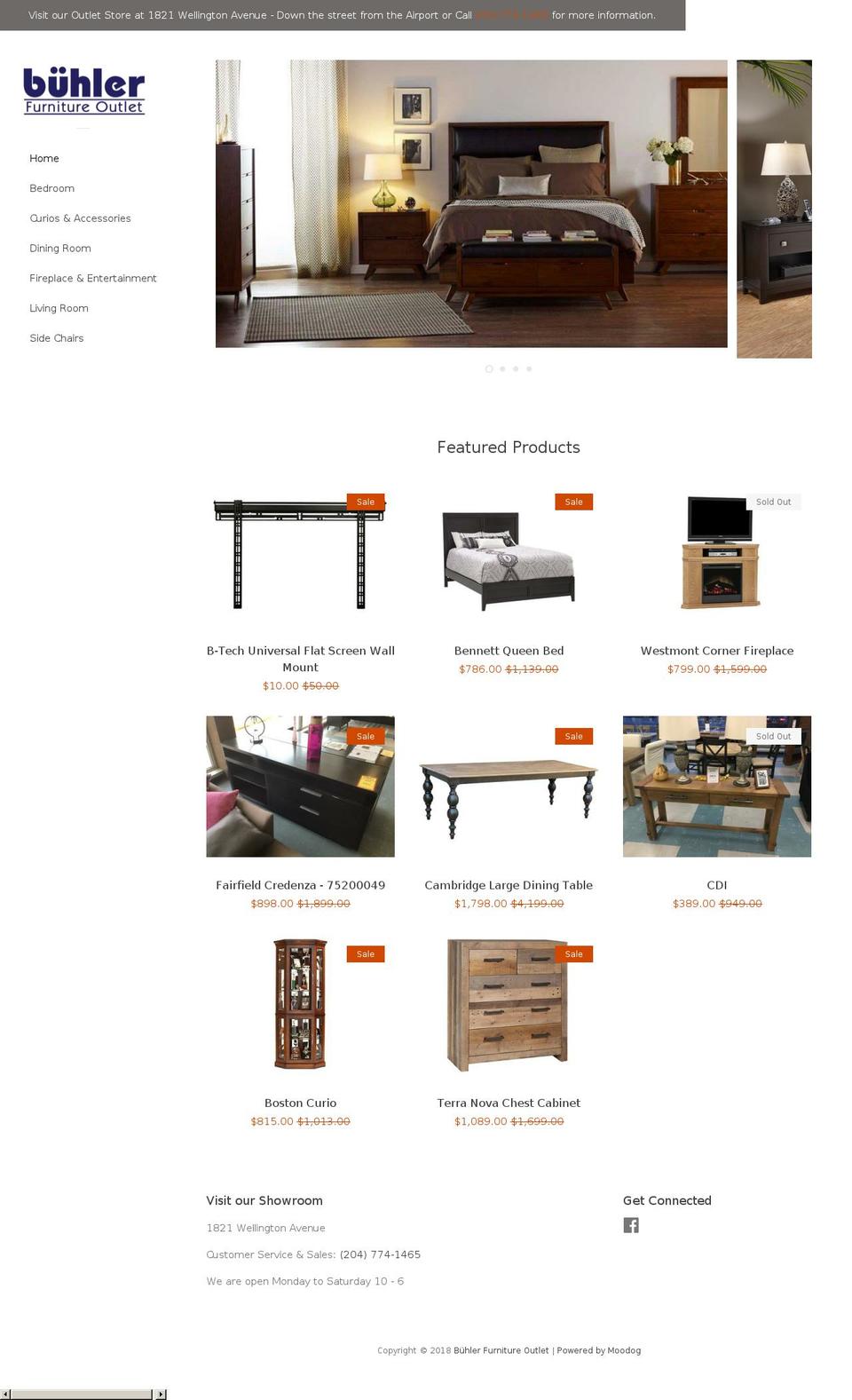 buhleroutlet.com — Shopify storefront screenshot