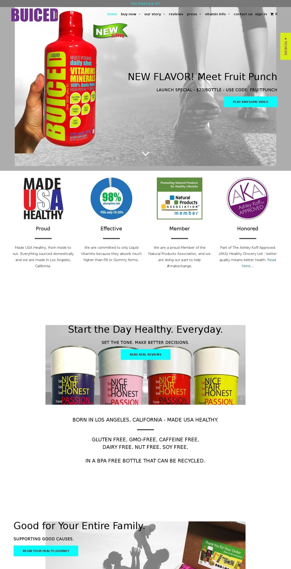 buiced.com shopify website screenshot