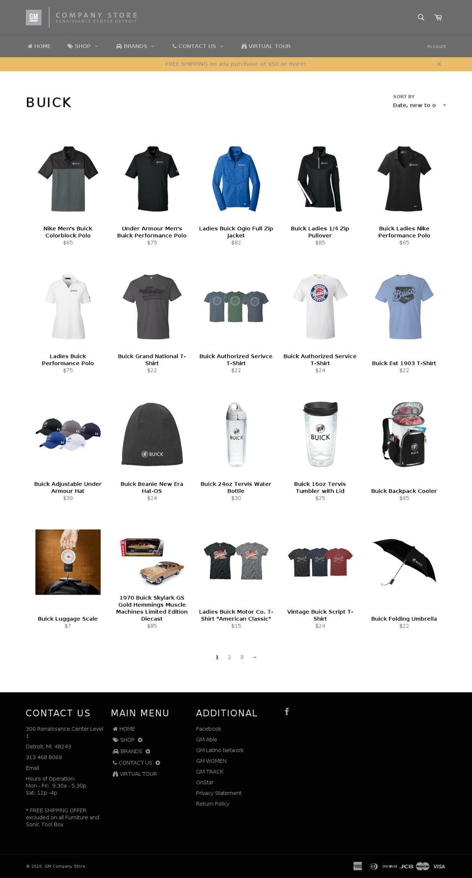 buickcompanystore.com — Shopify storefront screenshot