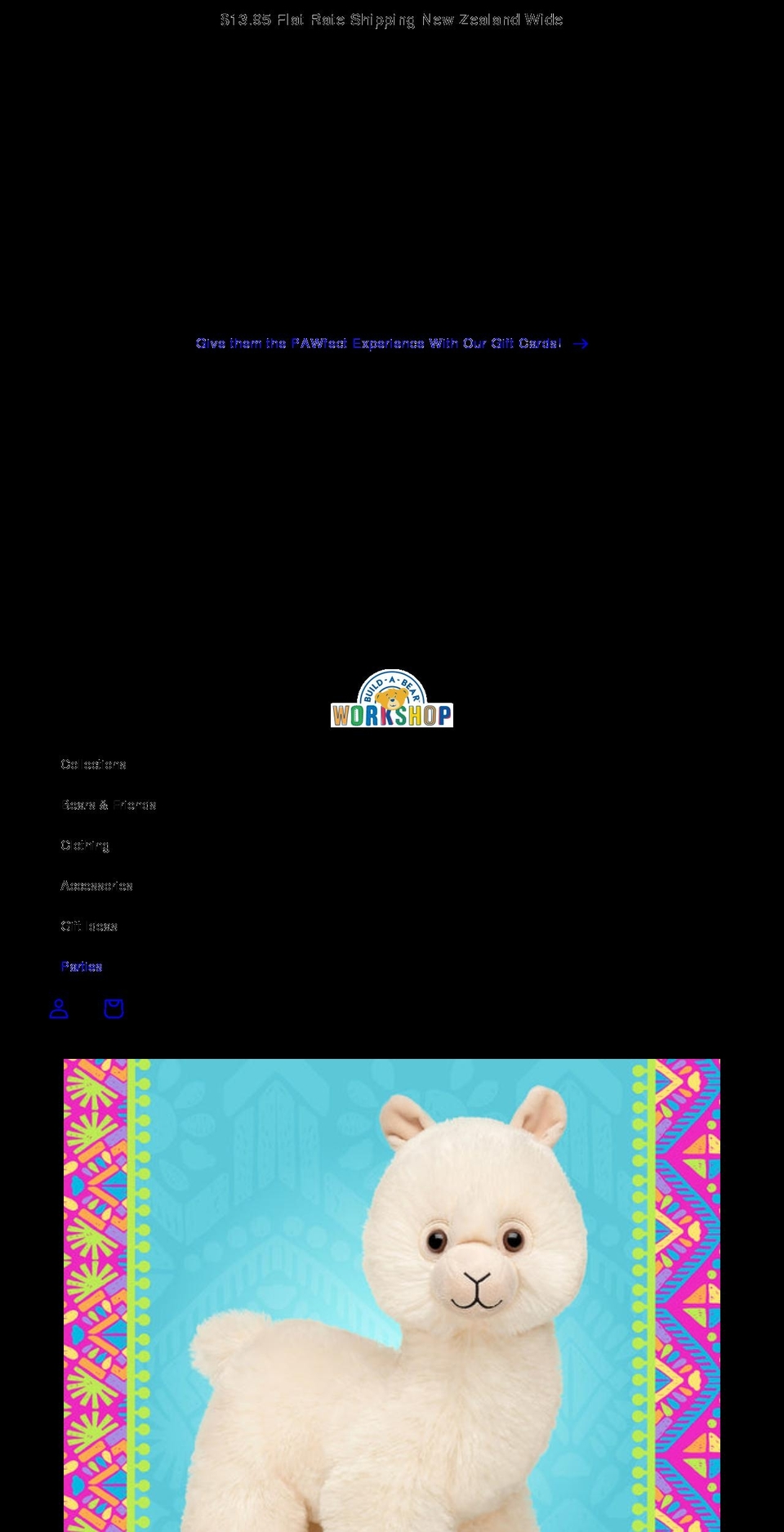 buildabear.co.nz shopify website screenshot