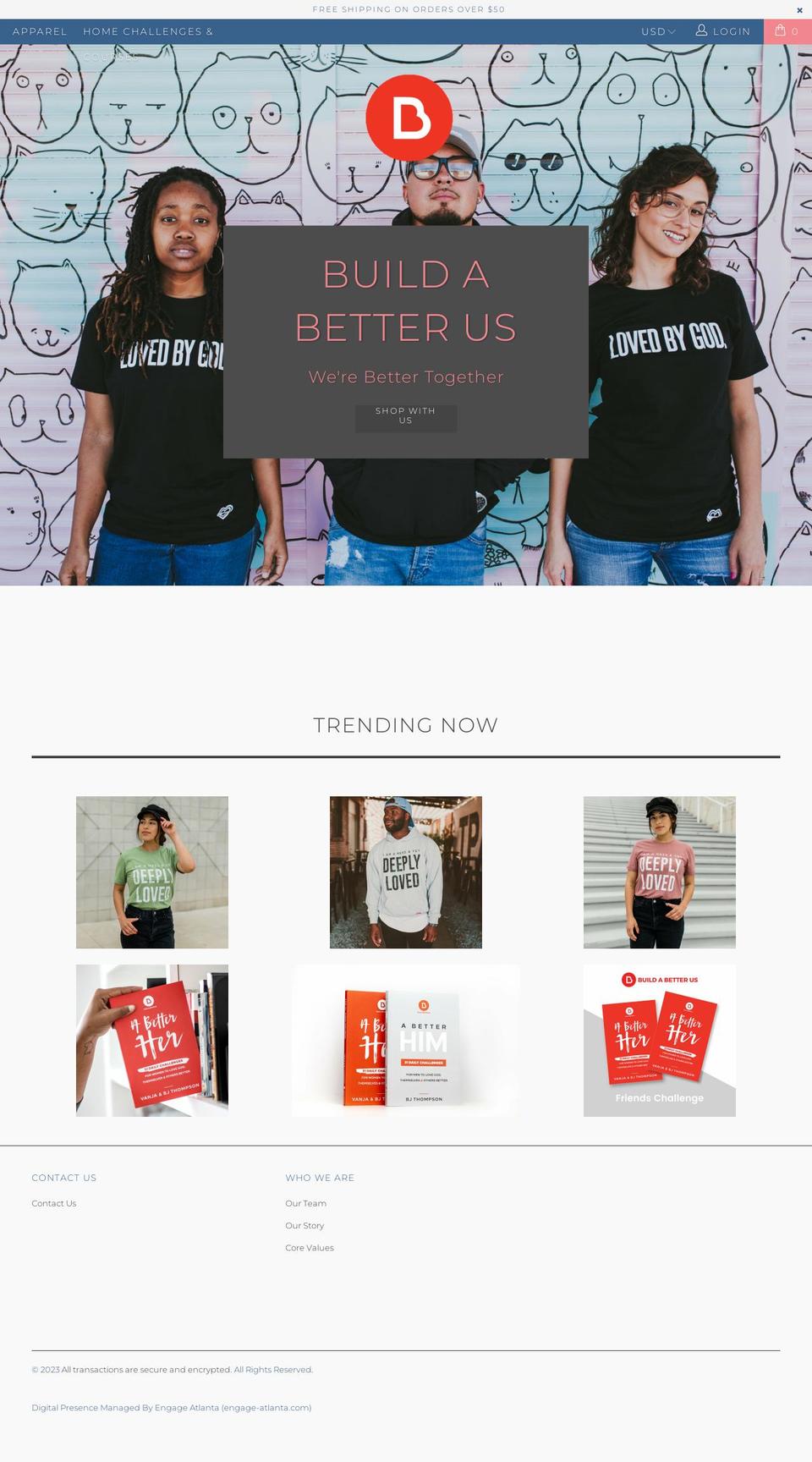 buildabetterusshop.com shopify website screenshot