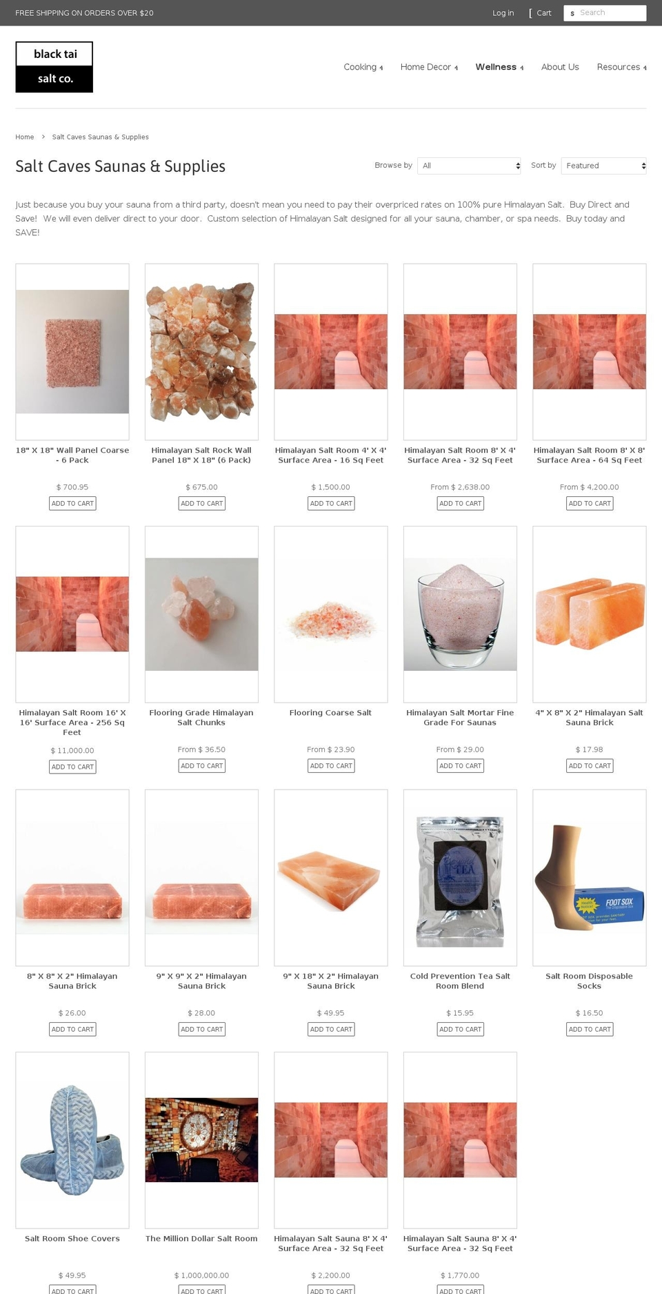 buildasaltcave.com — Shopify storefront screenshot