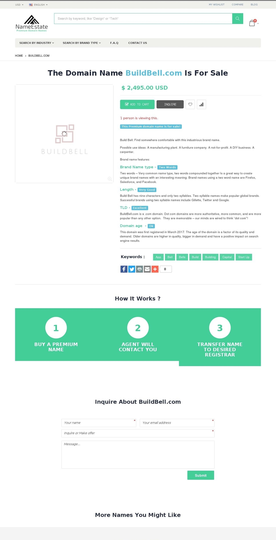 buildbell.com — Shopify storefront screenshot