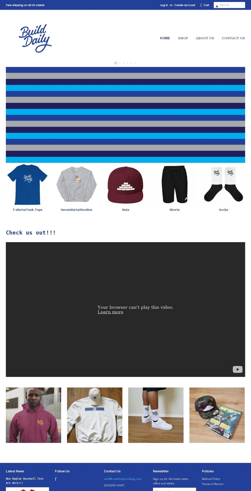 builddailyclothing.com shopify website screenshot