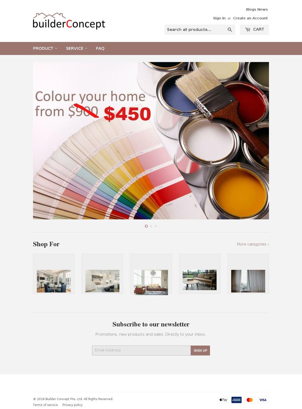 builderconcept.com — Shopify storefront screenshot