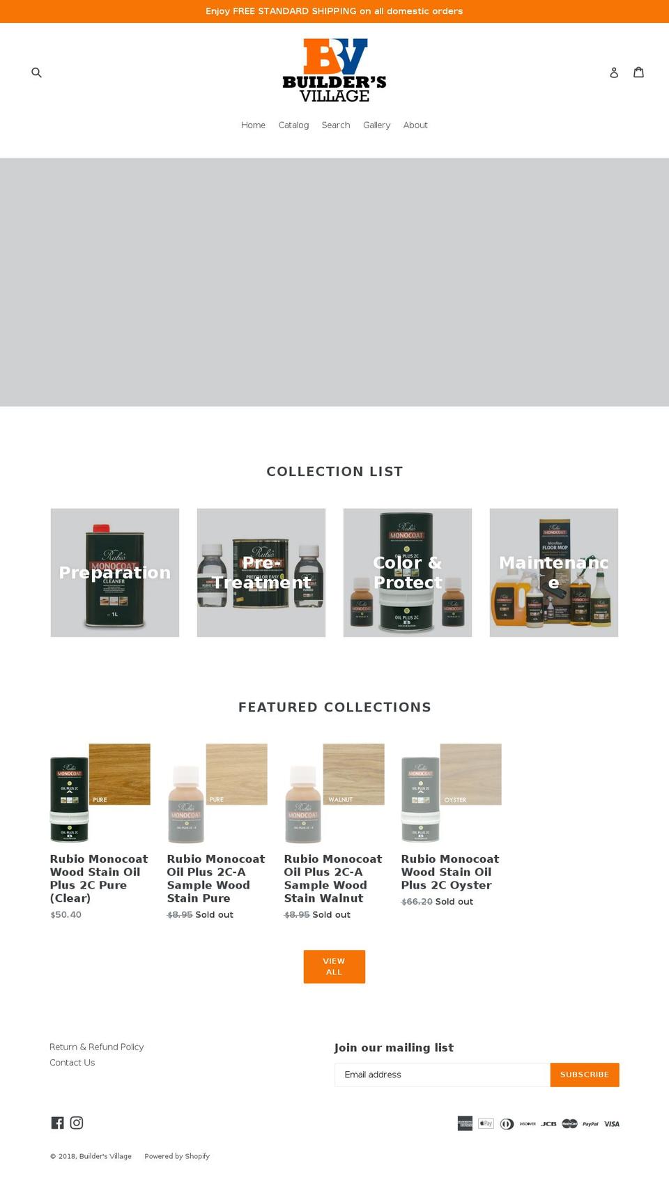 buildersvlg.com — Shopify storefront screenshot