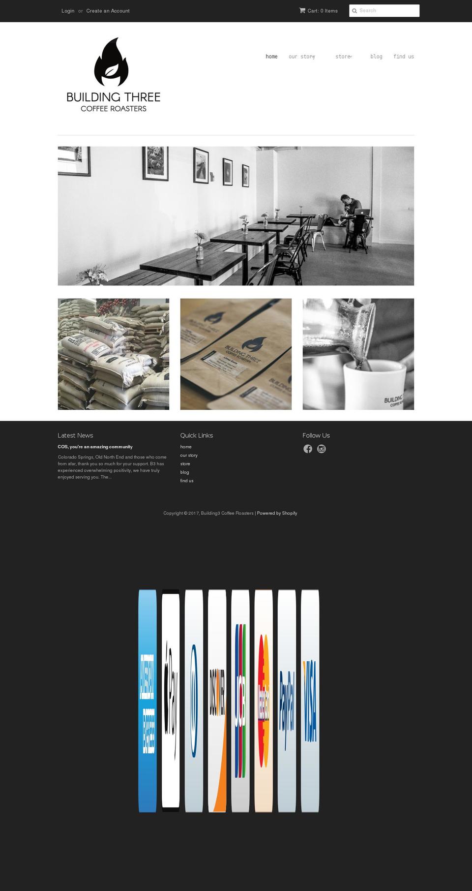 building3coffee.com shopify website screenshot