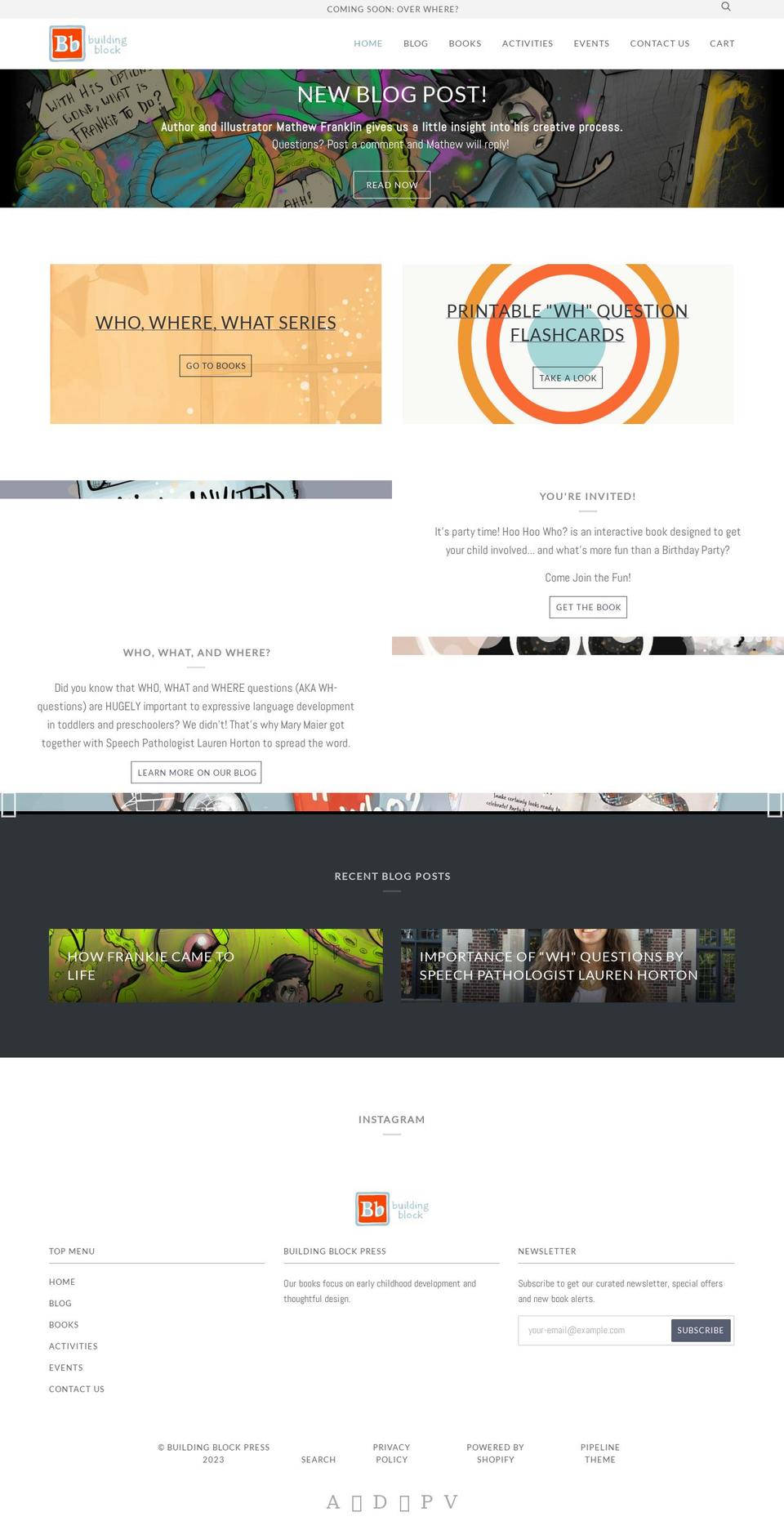 buildingblockpress.com — Shopify storefront screenshot