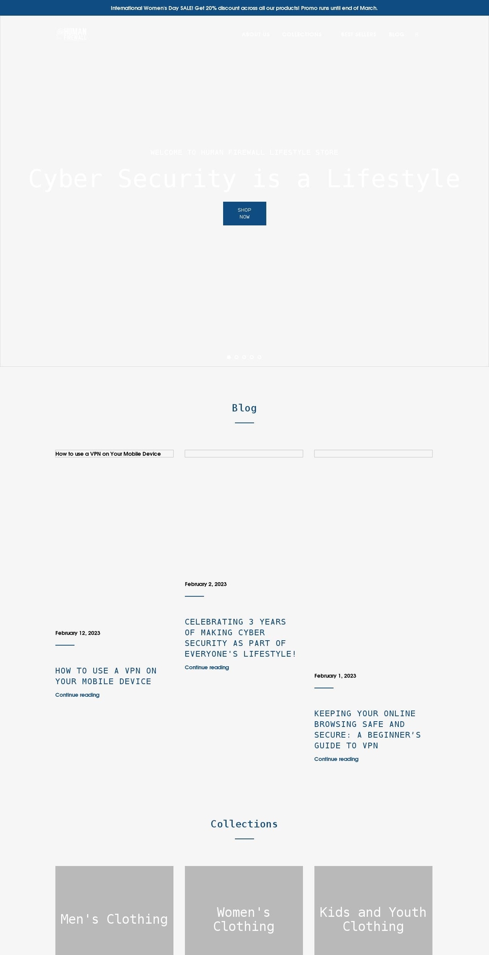 buildinghumanfirewall.com shopify website screenshot