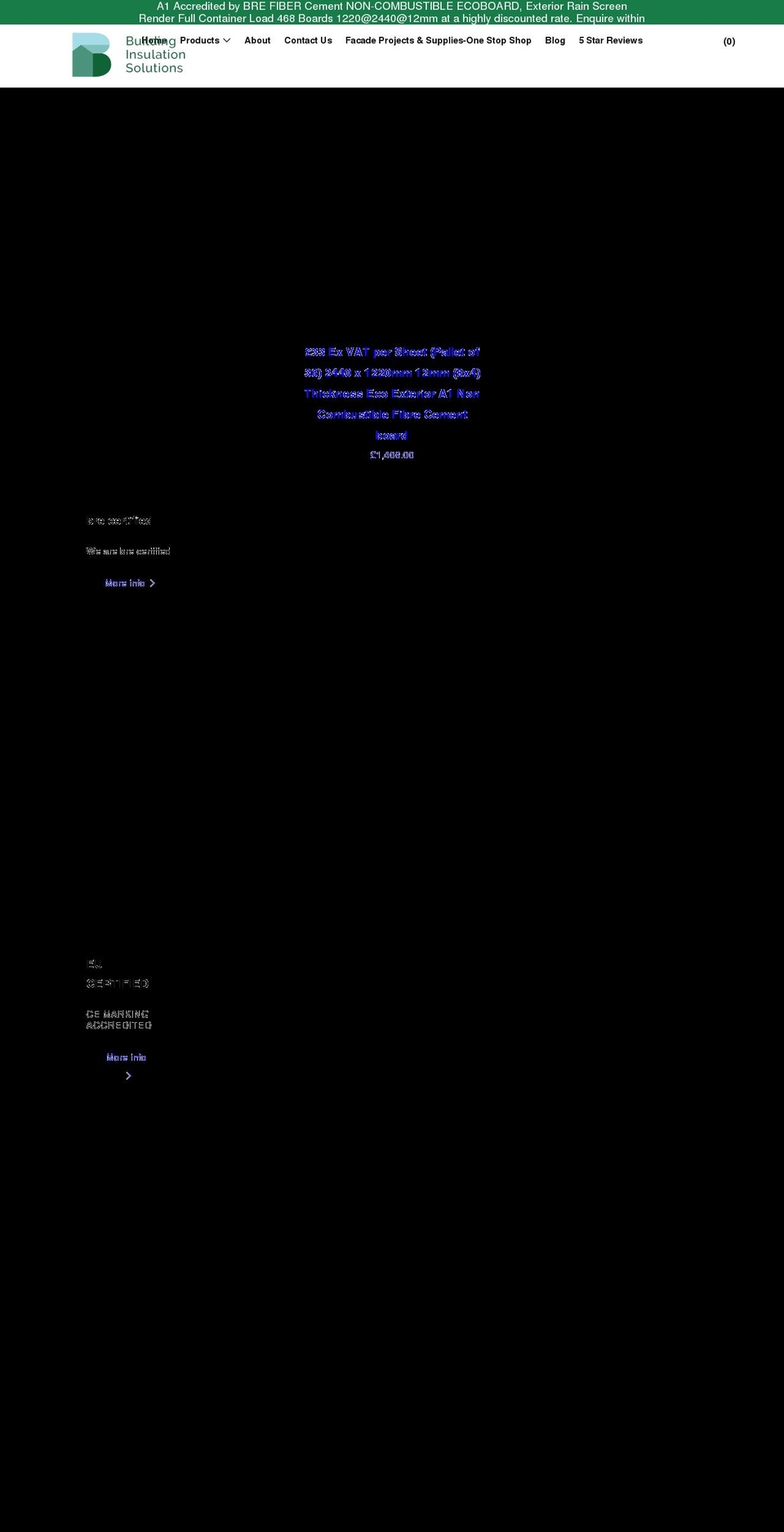 buildinginsulations.com shopify website screenshot