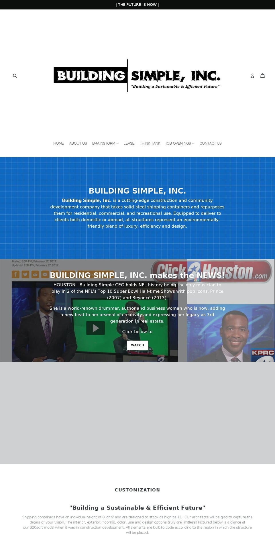 buildingsimpleinc.com shopify website screenshot