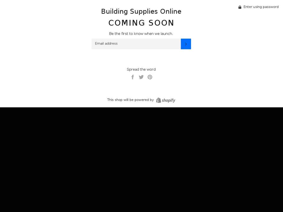 buildingsuppliesonline.com.au shopify website screenshot