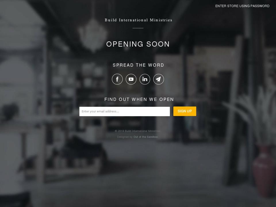 buildinternational.org shopify website screenshot