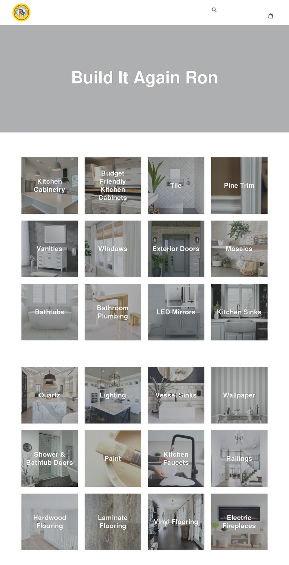 builditagainron.com shopify website screenshot