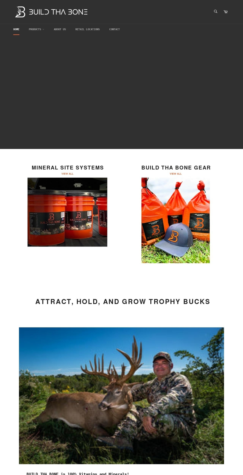 buildthabone.com shopify website screenshot