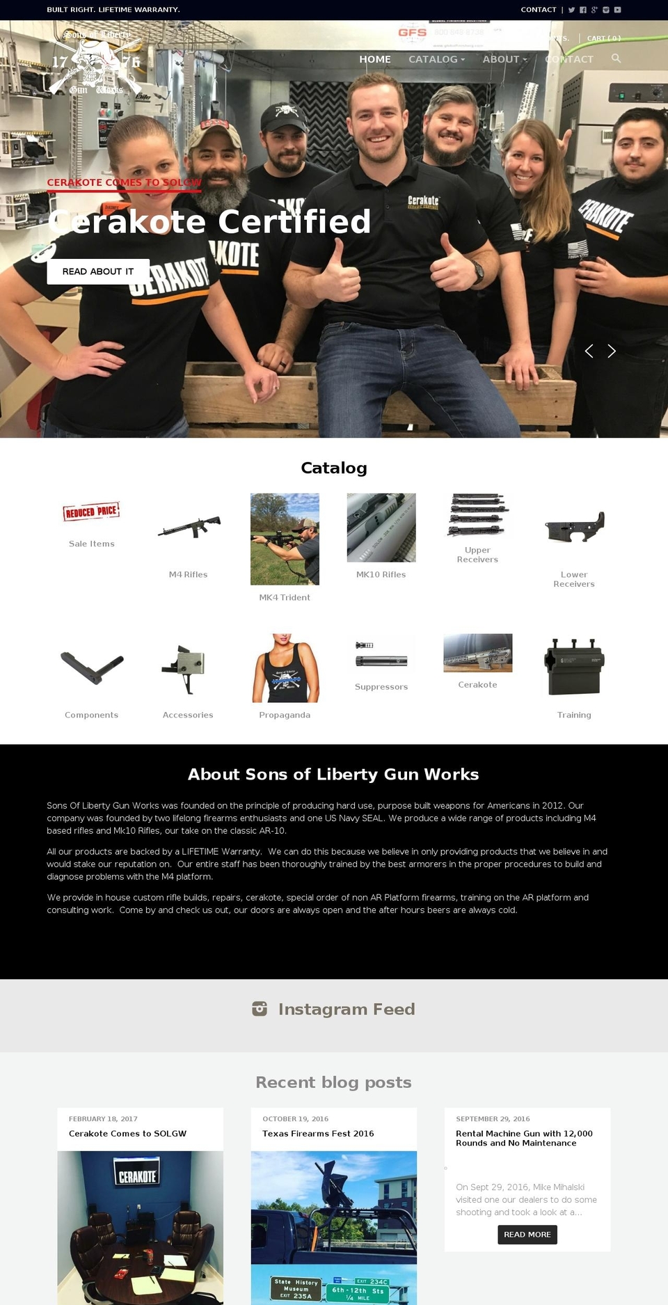 buildyourweapon.net shopify website screenshot