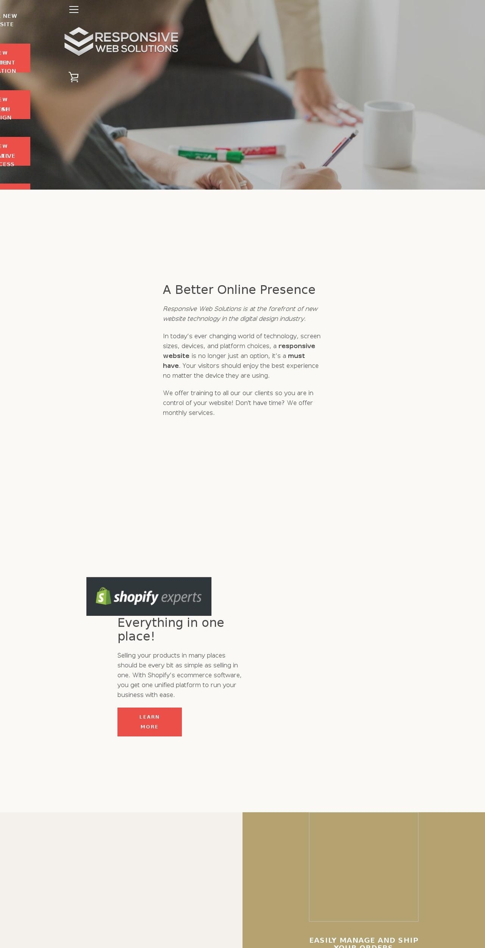 builtresponsive.com shopify website screenshot