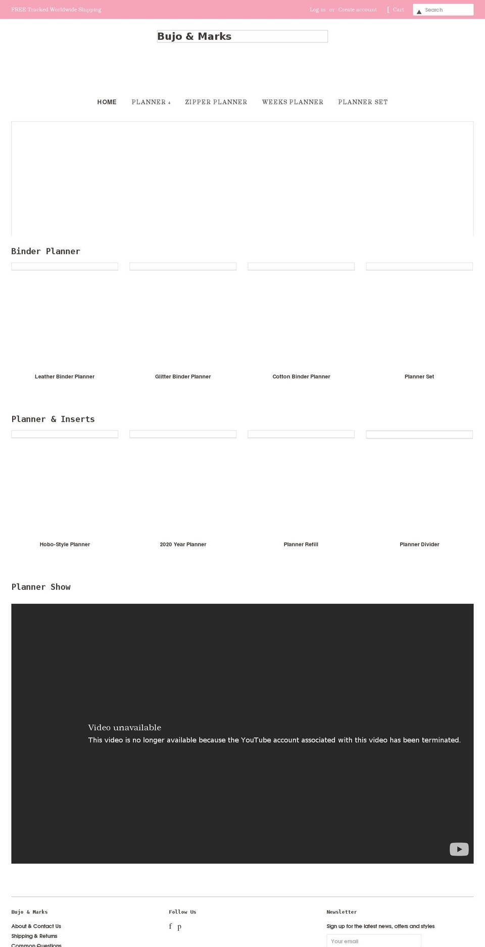 bujomarks.com shopify website screenshot