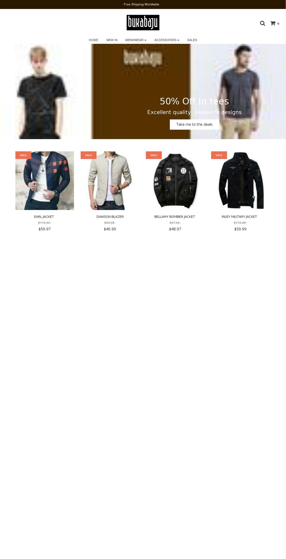 bukabaju.net shopify website screenshot