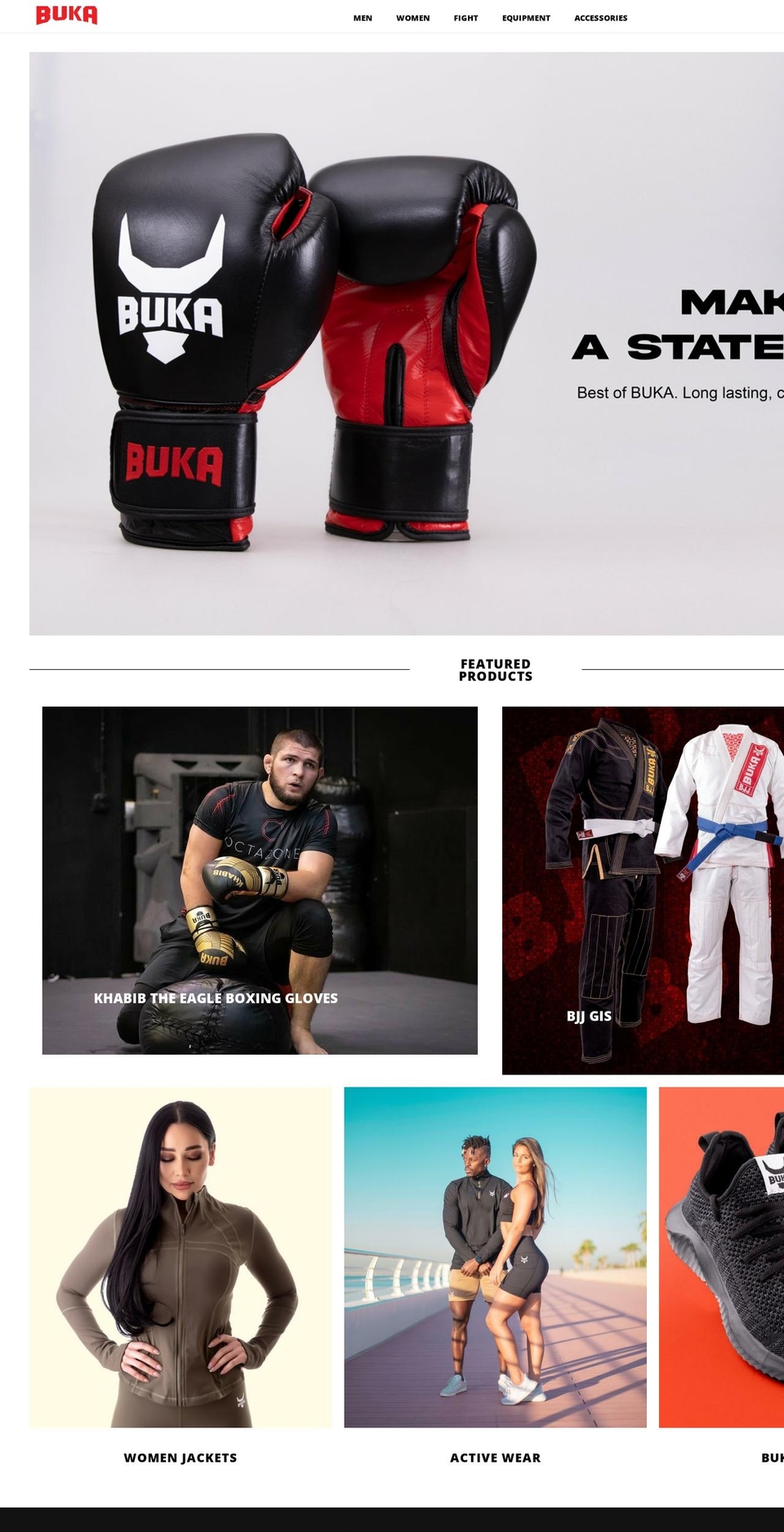 bukasports.com shopify website screenshot