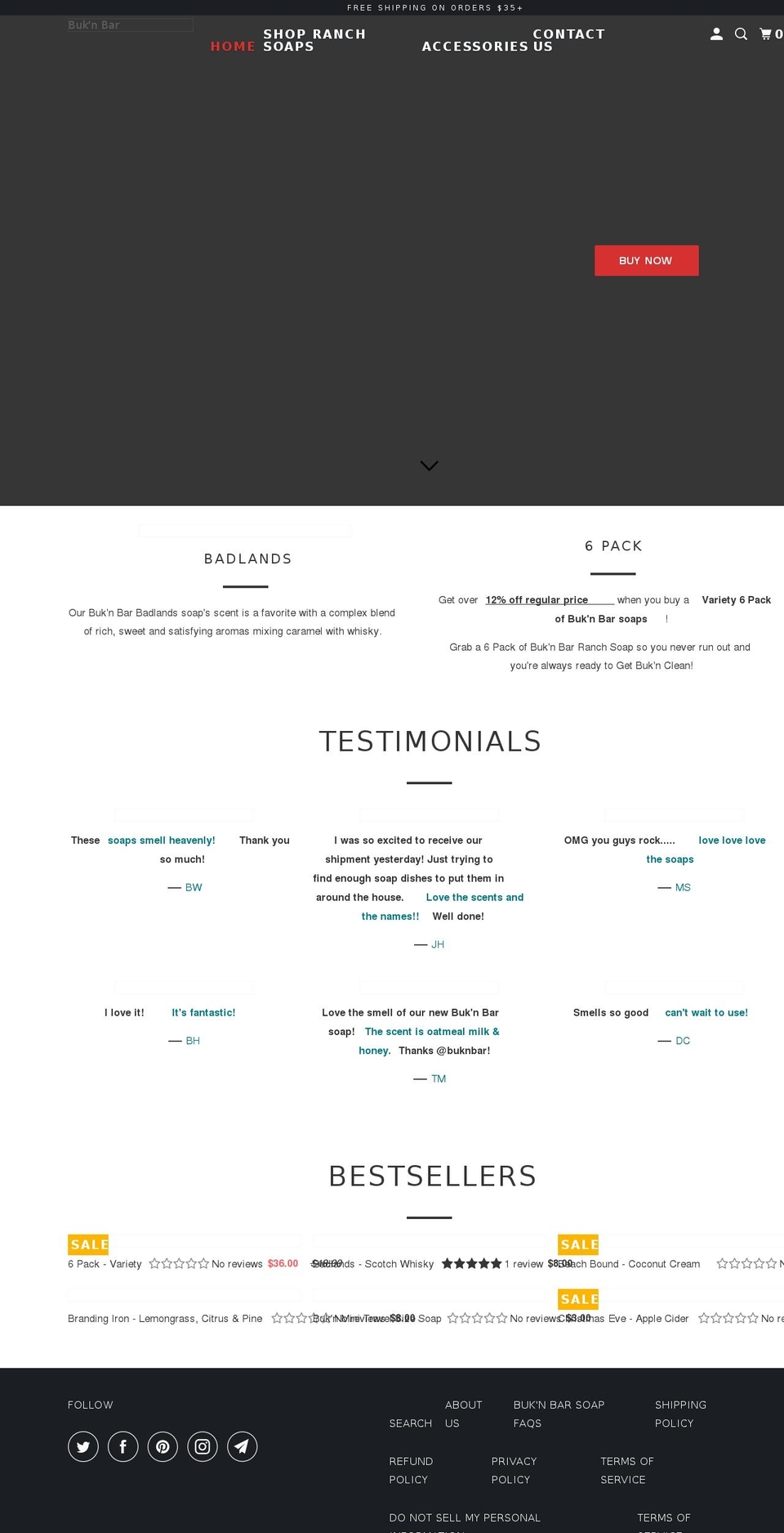 buknbar.com shopify website screenshot