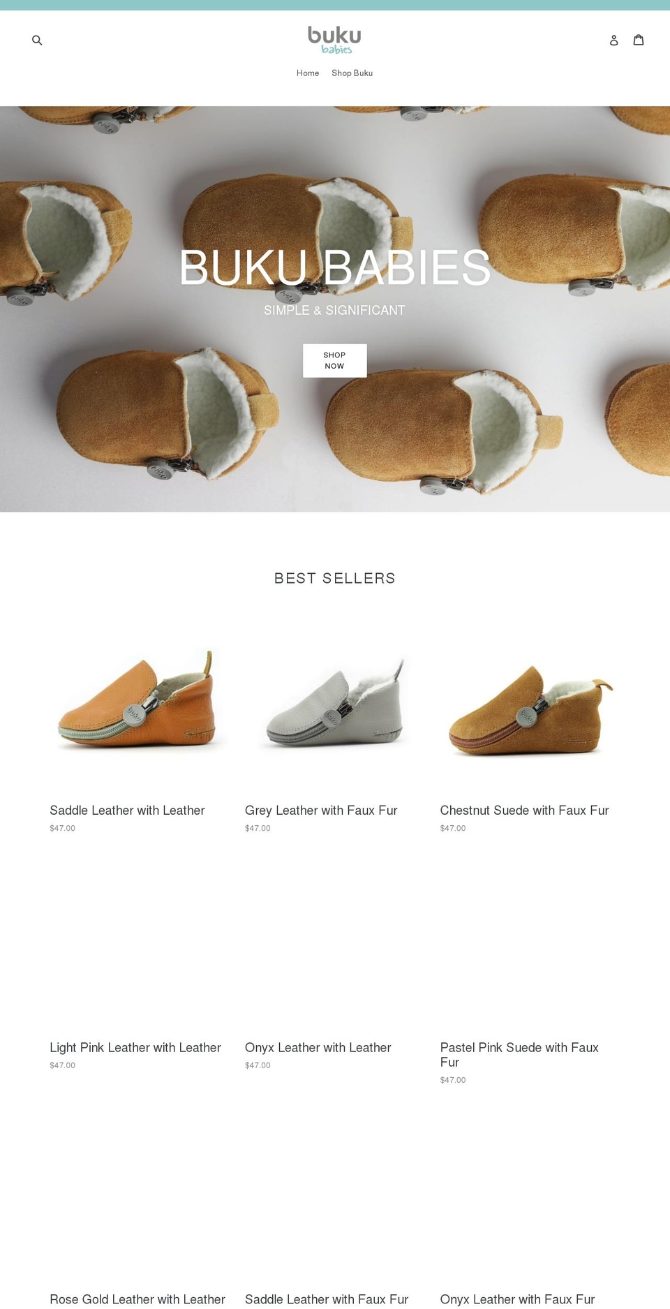 bukubabies.com — Shopify storefront screenshot