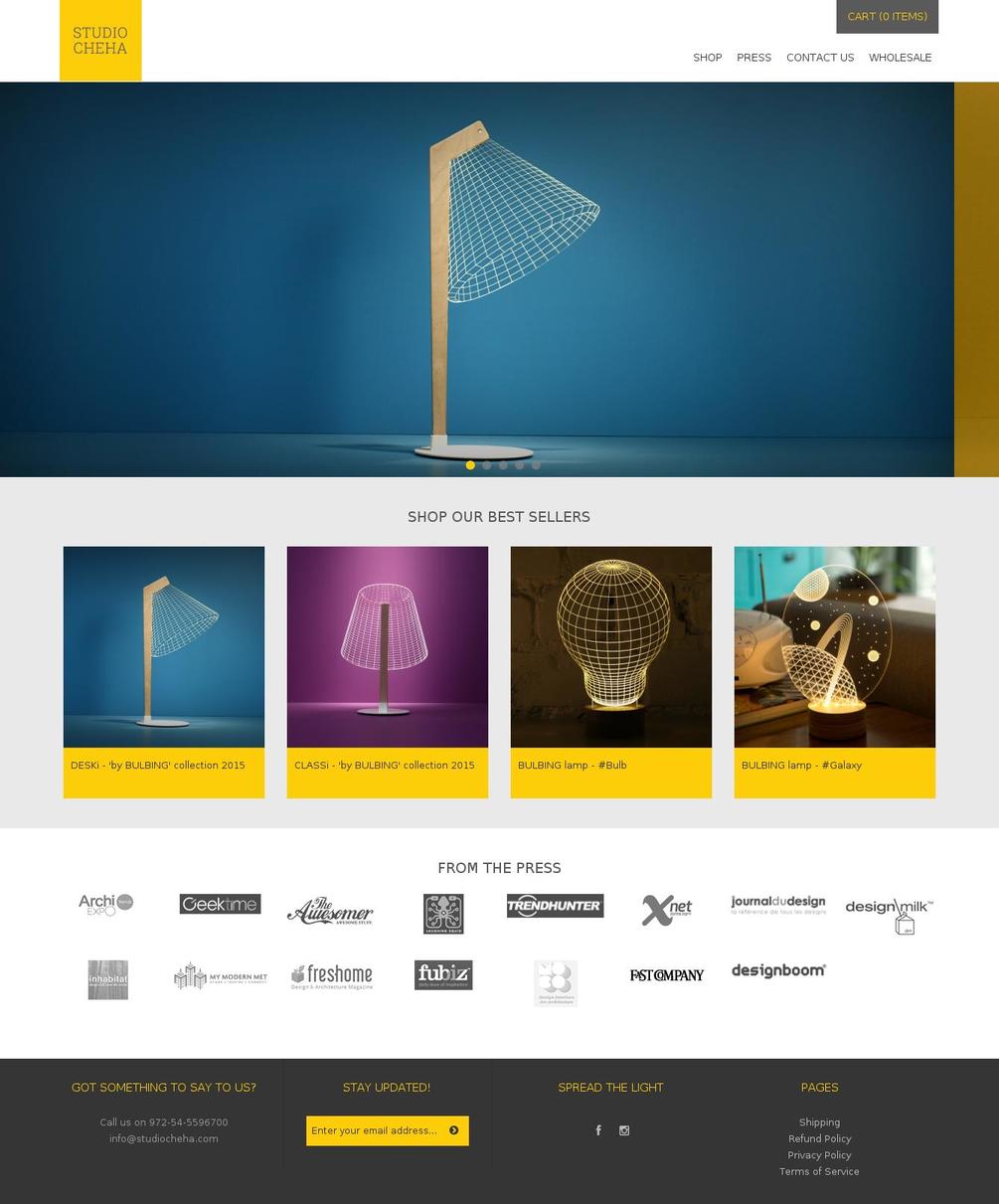 bulbing-light.com shopify website screenshot