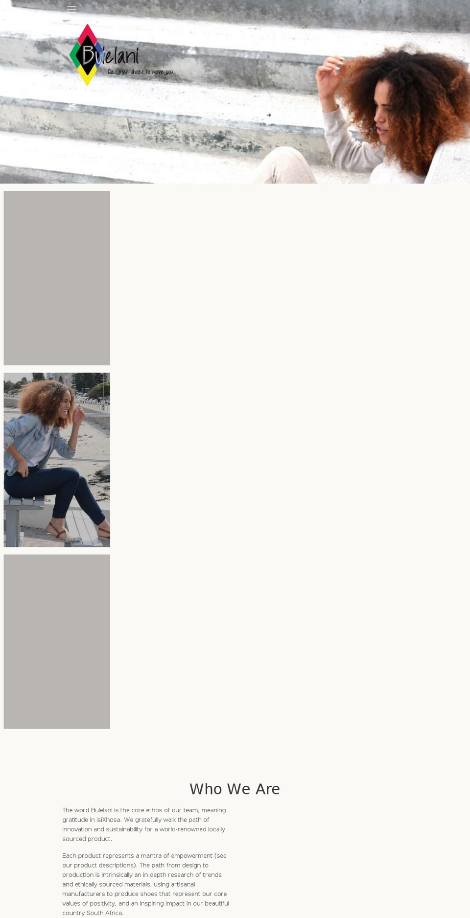 bulelanishoes.com — Shopify storefront screenshot