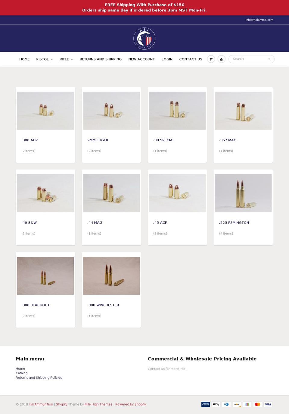 bulk9mm.com — Shopify storefront screenshot