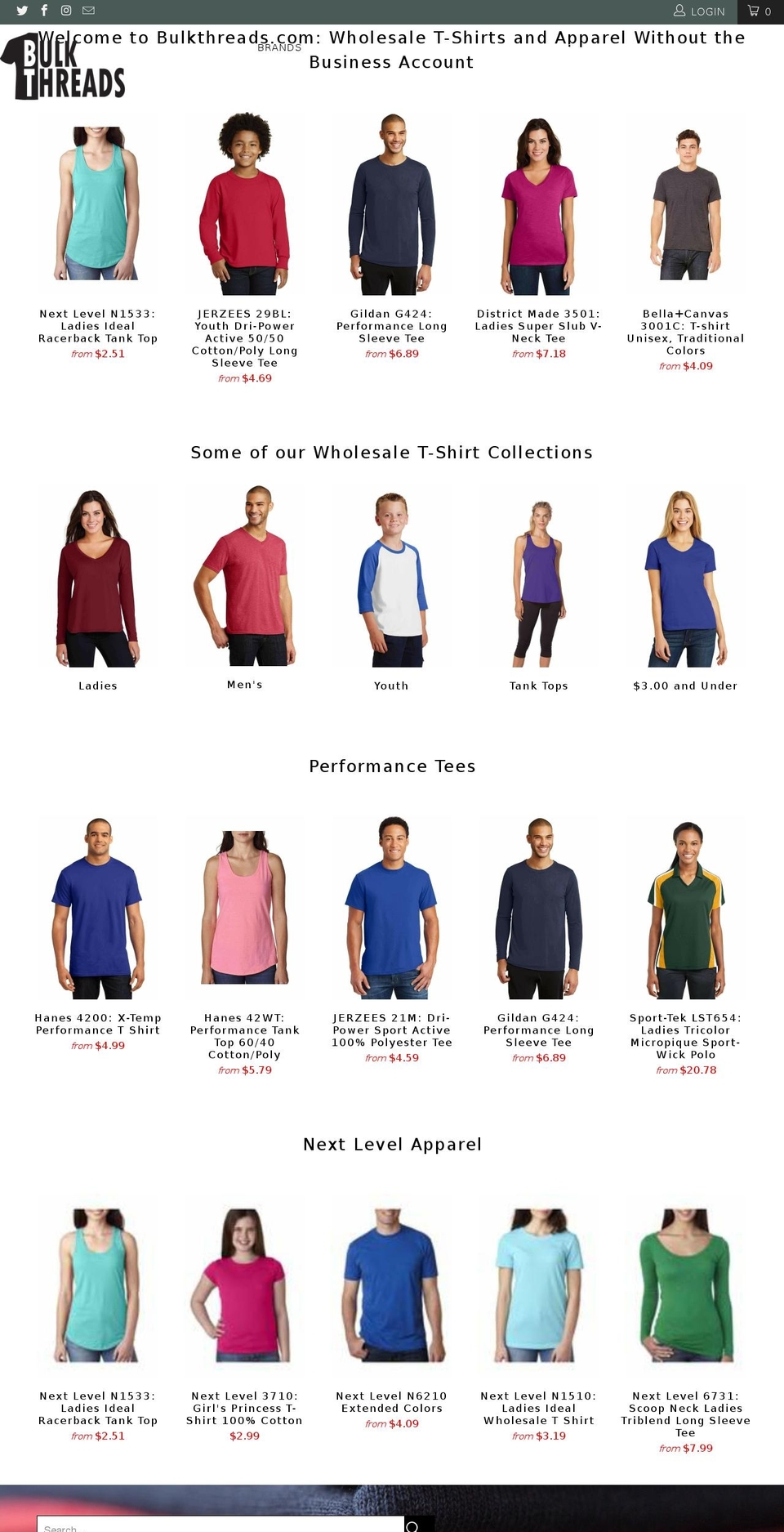 bulkthreads.com — Shopify storefront screenshot